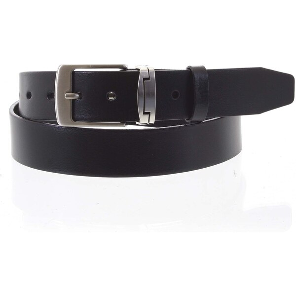 Penny Belts Pánsky kožený opasok jeansový čierny - PB Sabe 115 čierna 10829186