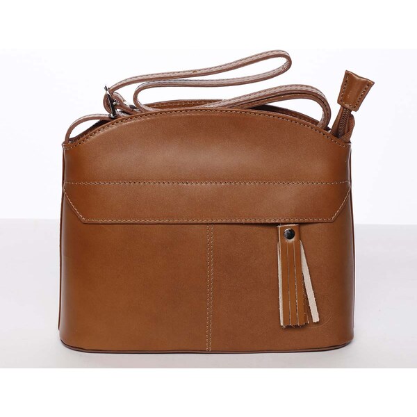 Koňaková kožená crossbody kabelka - ItalY Marla koňak 62998945