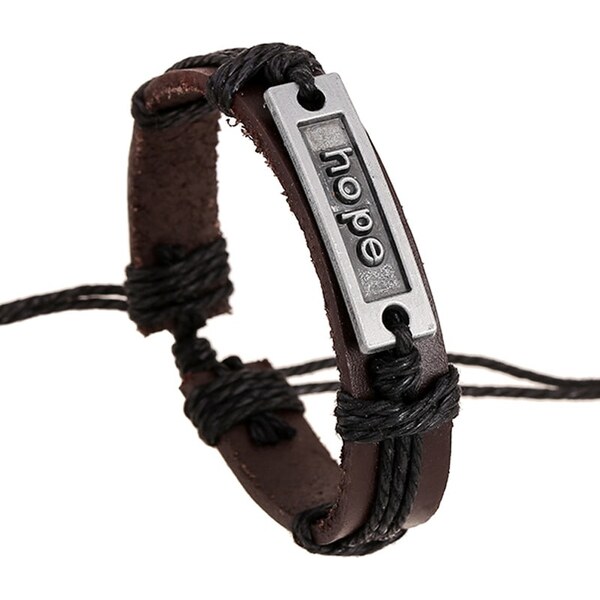 Buďchlap Kožený náramok HOPE 67060189