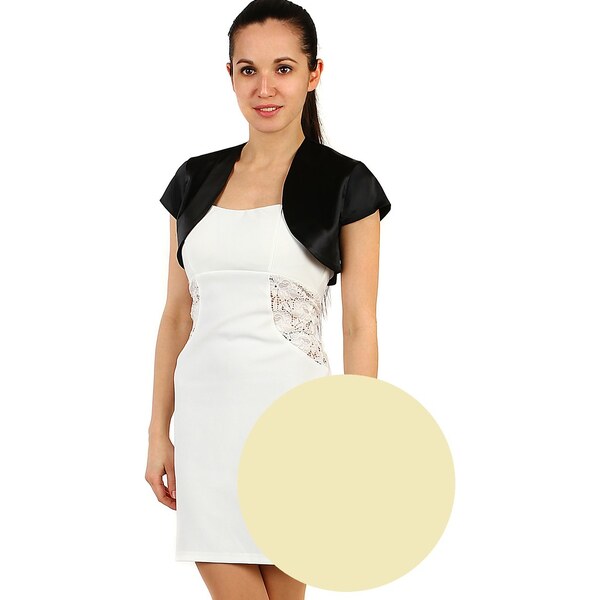 Glara Dámske saténové krátke bolerko 11178932