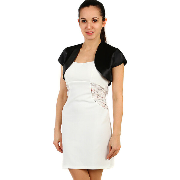 Glara Dámske saténové krátke bolerko 11178934