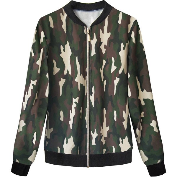 MADE IN ITALY Moro dámska mikina typu bomber (261 / 1ART) 14100949