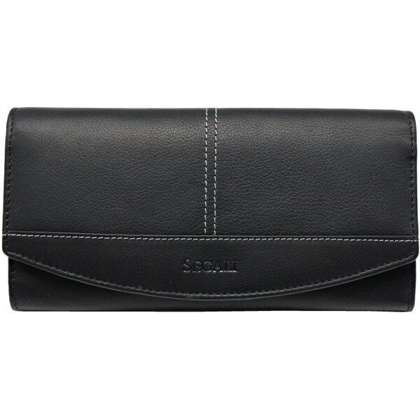 SEGALI Dámska kožená peňaženka SG-27056 čierna 35335695