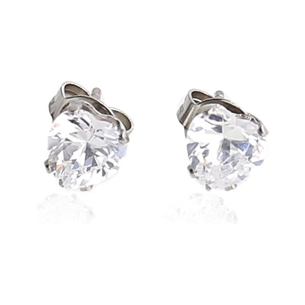 Náušnice srdiečka z chirurgickej ocele so zirkónom S714080 11258684