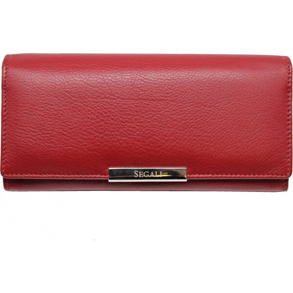 SEGALI Dámska kožená peňaženka SG-27066 červená 35335707