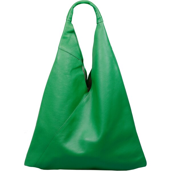 Zelená kožená talianska kabelka Alma Verde Chiaro NovaKabelka.sk 11362057