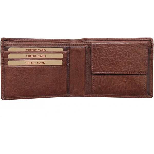 Lagen Pánska kožená peňaženka W 28053 hnedá 35335512