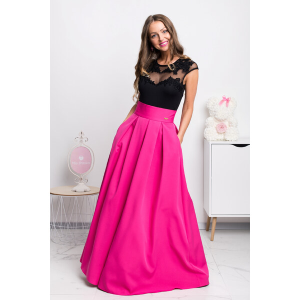 miadresses.sk Cyklámenová dlhá sukňa 11412848