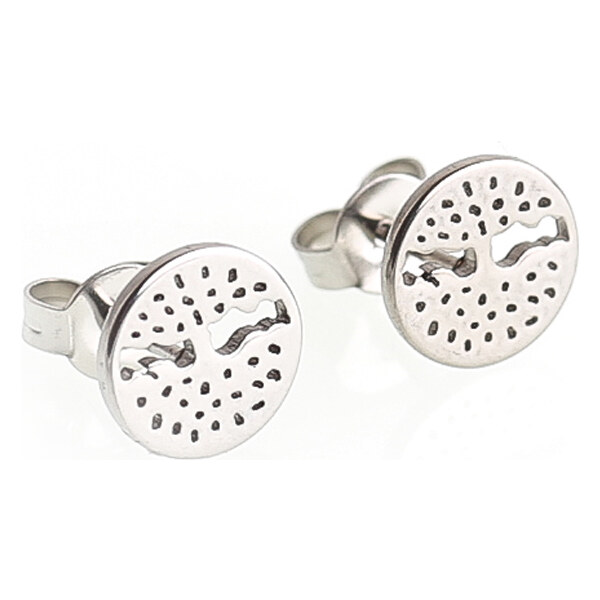 BM Jewellery Náušnice z chirurgickej ocele strom života S733015 11742185