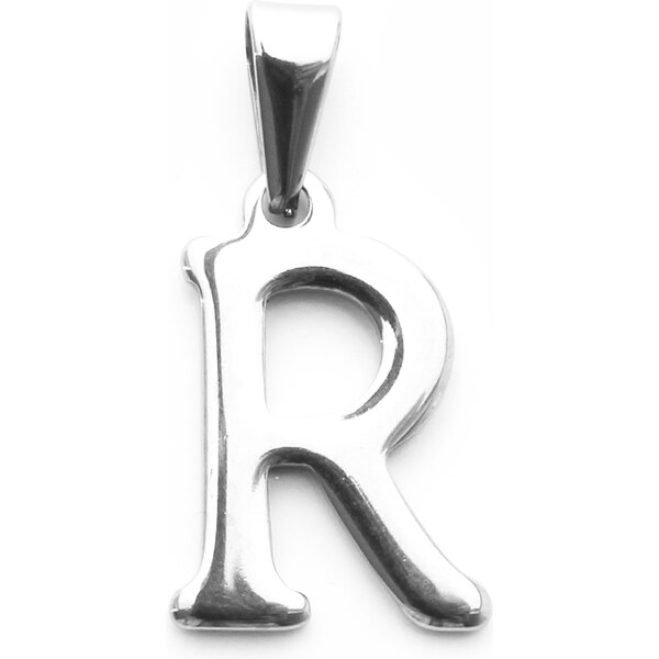 BM Jewellery Prívesok písmeno R z chirurgickej ocele S746015 20962839