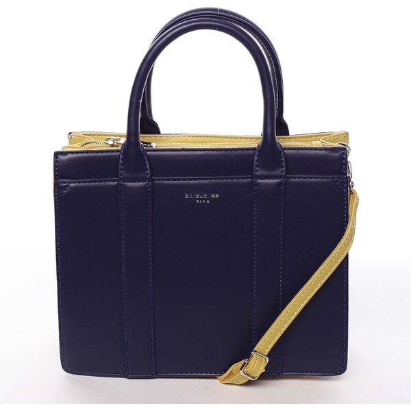 Malá dámska kabelka do ruky tmavomodrá - David Jones Akiba tmavo modra 62068806