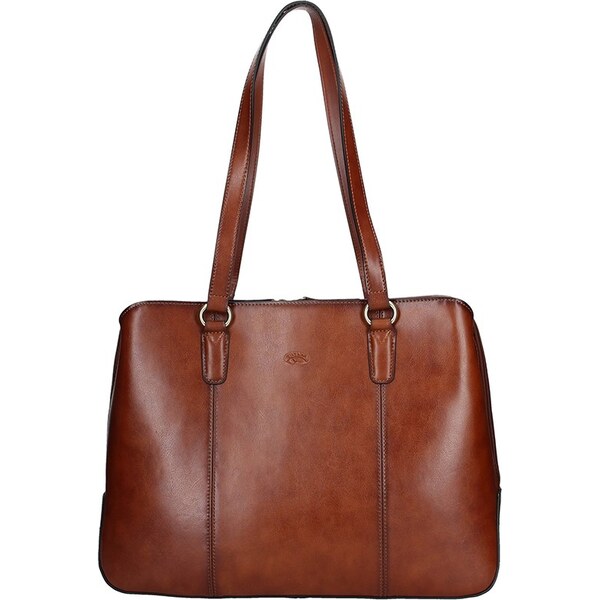 Elegantná dámska kožená kabelka Katana Paloma - hnedá 61927482