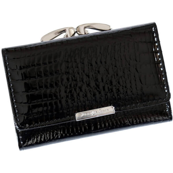 Jennifer Jones Dámska kožená malá peňaženka čierna 60722438