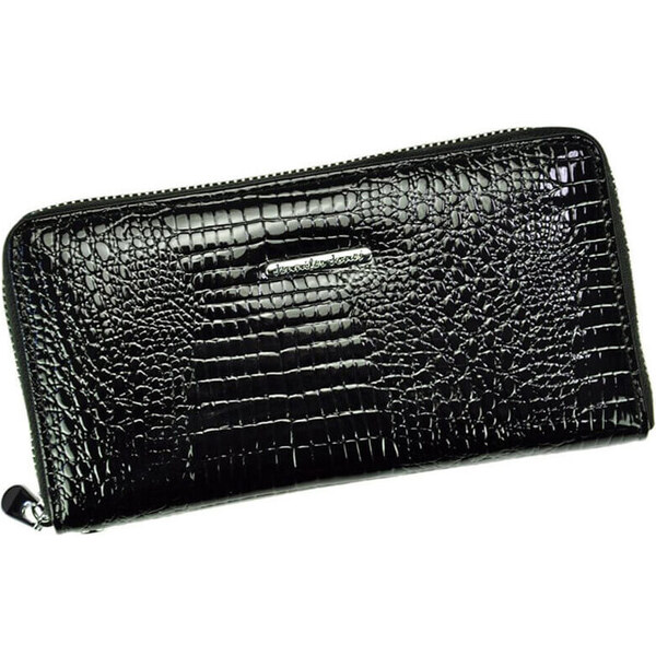 Veľká dámska kožená peňaženka Jennifer Jones čierna 12011668