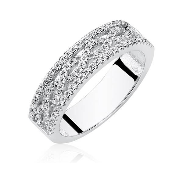 Olivie Strieborný prsteň so zirkónmi 2652 14271533