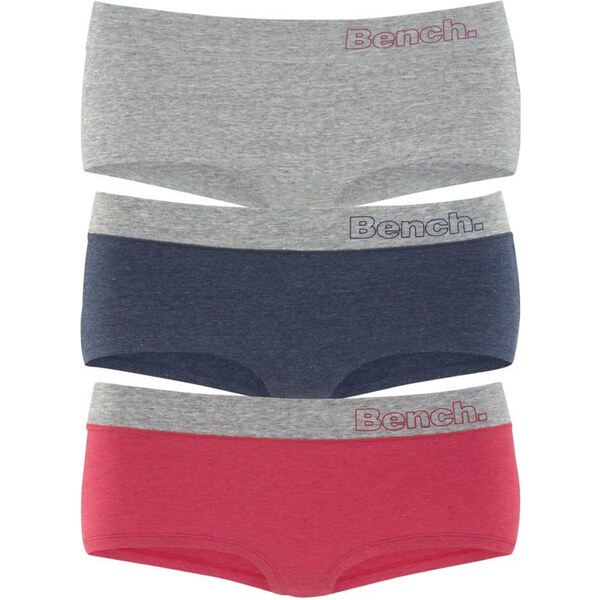 BENCH Nohavičky modrosivá / sivá melírovaná / pastelovo červená 54222313