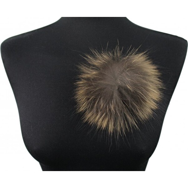 Sikora Kožušinová ozdoba medvedíkovec - hnedo - béžová 35335729