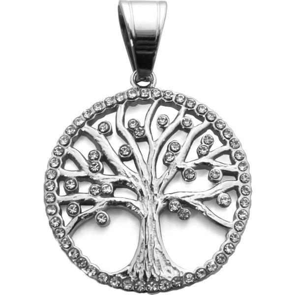 BM Jewellery Prívesok strom života 2,9 cm z chirurgickej ocele so 11943650