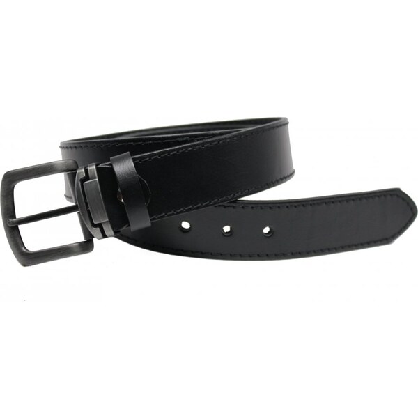 Penny Belts Pánsky kožený opasok 209-1-60 čierny 37585653