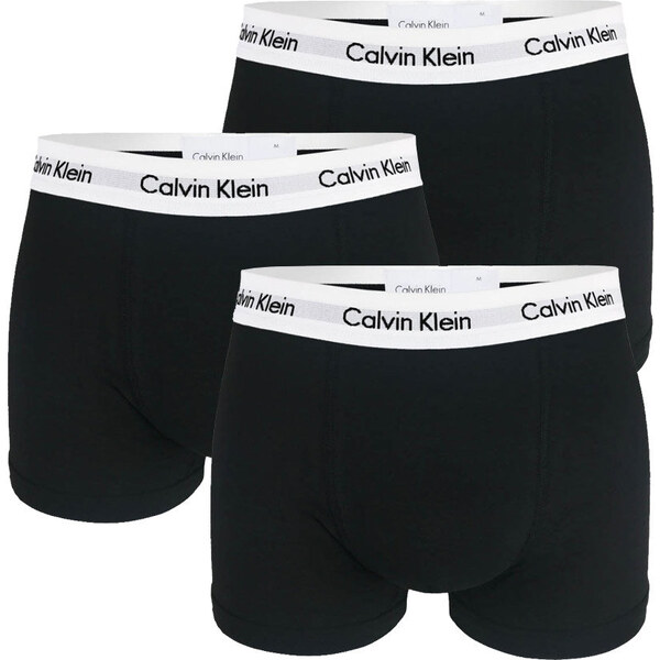 CALVIN KLEIN - boxerky 3PACK cotton stretch classic black accent 5260530