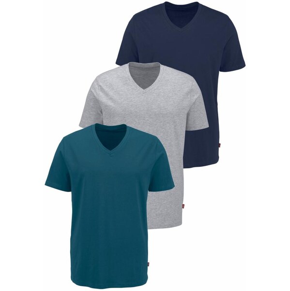 Bruno Banani Tričko námornícka modrá / sivá melírovaná / petrolejová 62433239