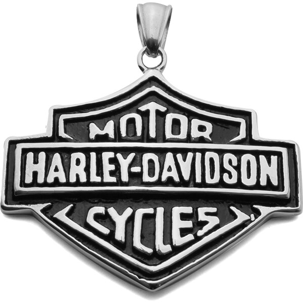 BM Jewellery Prívesok z chirurgickej ocele s nápisom HARLEY-DAVIDSON 11943675