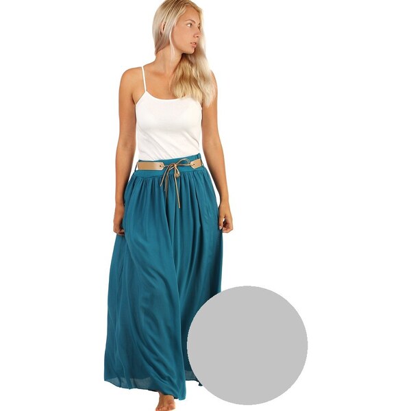 Glara Dámska dlhá sukňa s vreckami 11878697