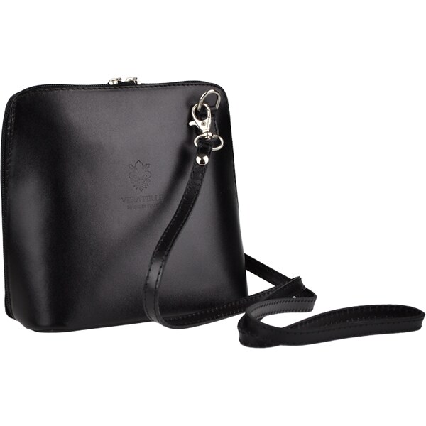 Čierna kožená talianska crossbody kabelka Grana Nera NovaKabelka.sk 381863