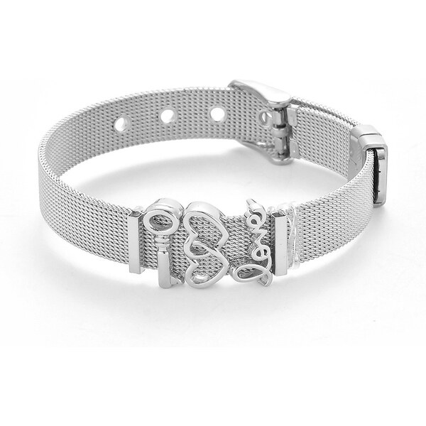 Glory Charms remienkový náramok Key strieborný 649 12037544