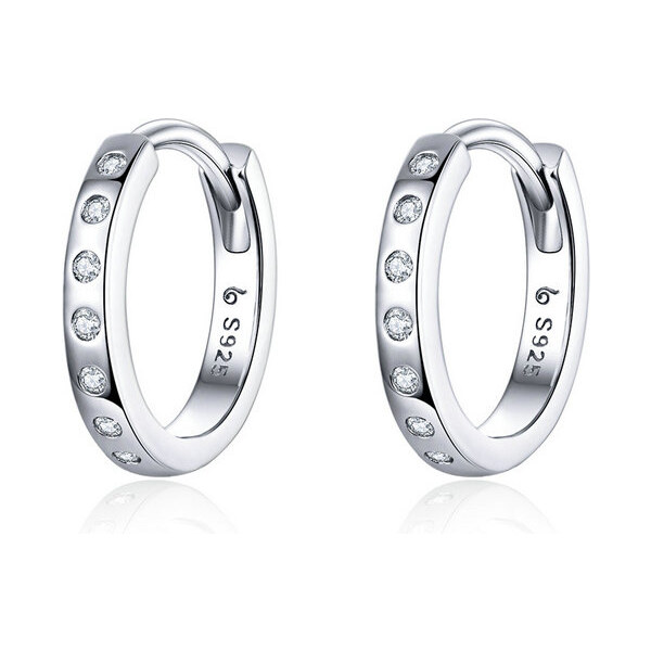 Emporial strieborné náušnice Svietivé krúžky BSE101 28093217