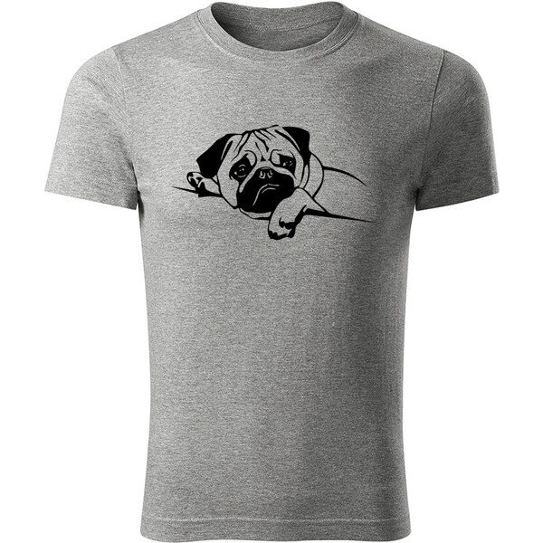 T-ričko Mops pánske tričko 12729515
