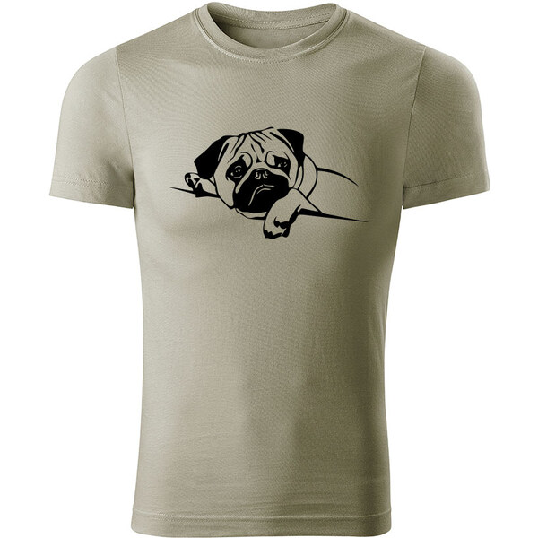 T-ričko Mops pánske tričko 12729516