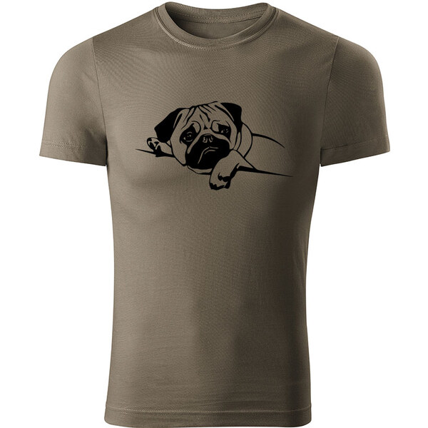 T-ričko Mops pánske tričko 12729517