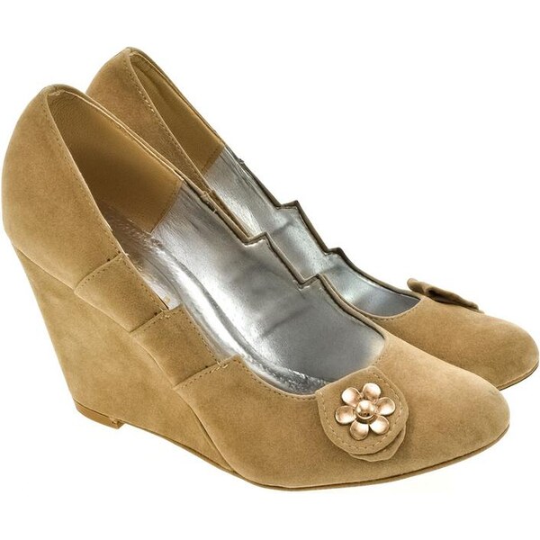 JOHN-C Dámske béžové poltopánky ESTELE 12402732