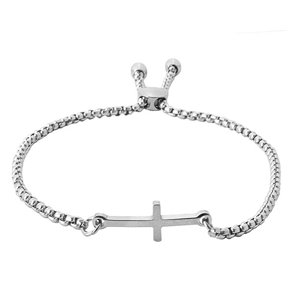 BEMI Design Dámsky sťahovací náramok krížik z chirurgickej ocele 12543142