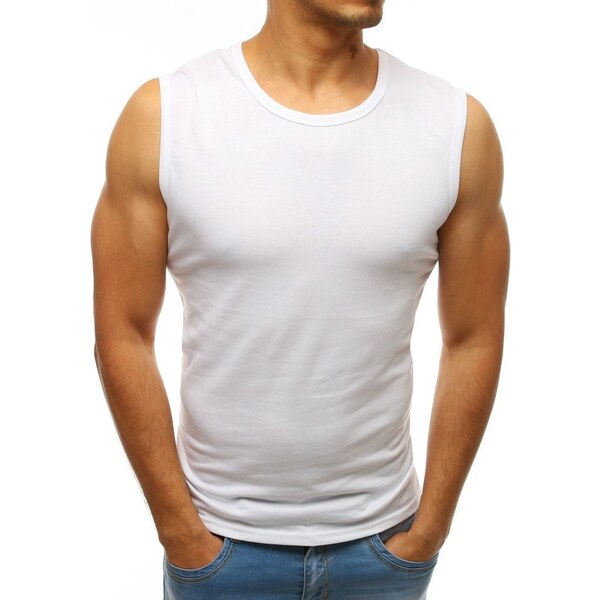 Dstreet Jednoduché biele tielko 25372680