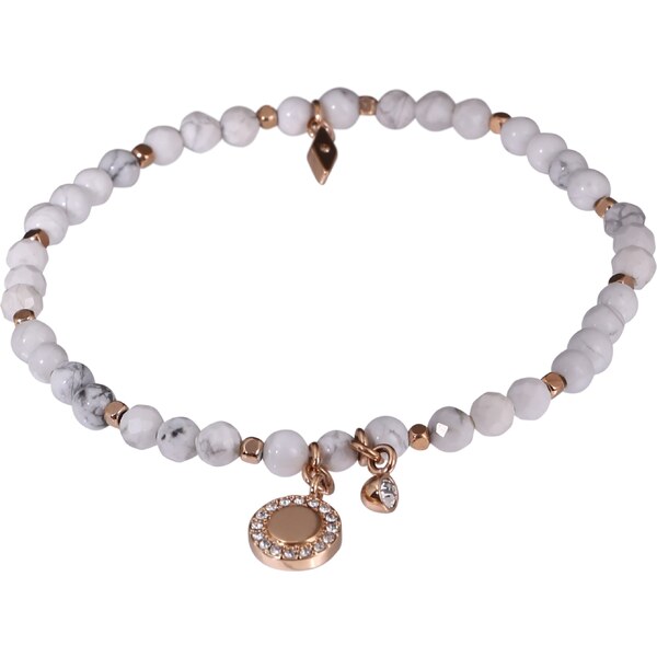 FOSSIL Náramok VINTAGE MOTIFS sivá / biela 46735764