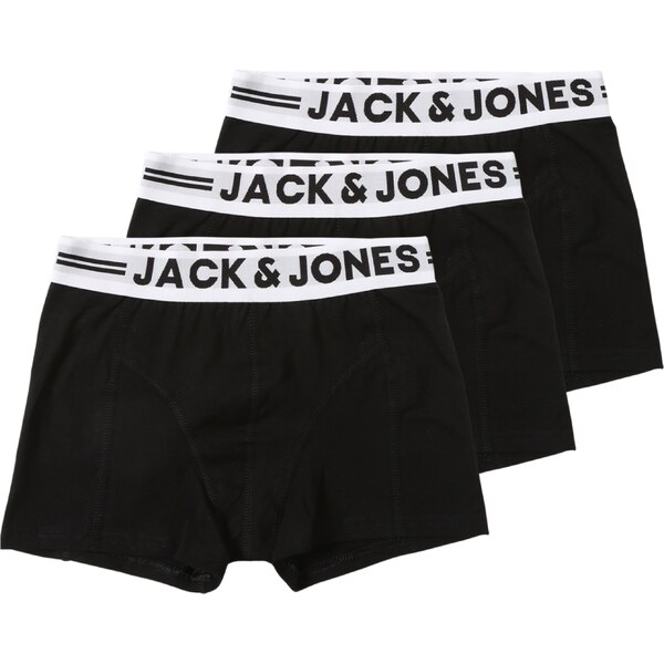 Jack & Jones Junior Nohavičky čierna / biela 20255443