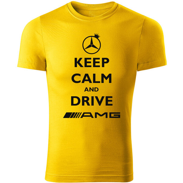 T-ričko Keep calm and drive AMG pánske tričko 12612663