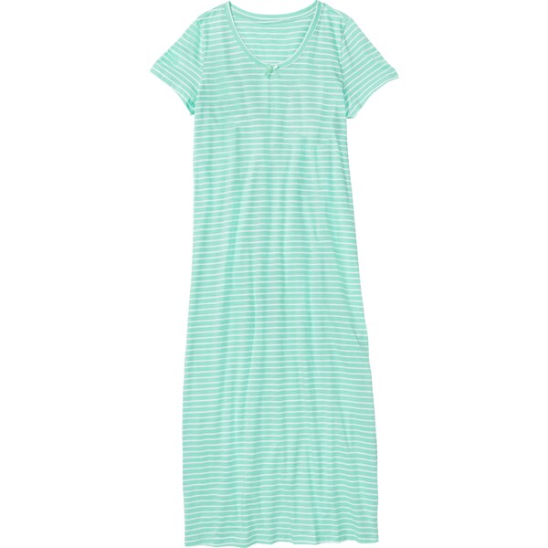 bonprix Nočná košeľa, dlhá, z čistej bavlny, farba zelená 44732350