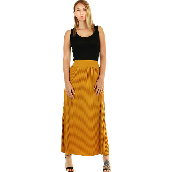 Glara Maxi sukňa dámska plisovaná 12785127