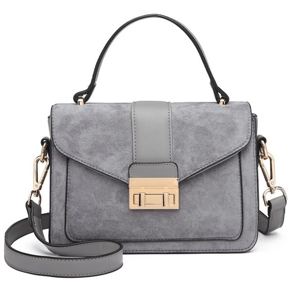 Miss Lulu Kabelka - Karin, do ruky eko kožená, sivá 28272650