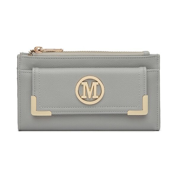 Miss Lulu Peňaženka - štýlová na karty s doplnkami, bledosivá 27874058