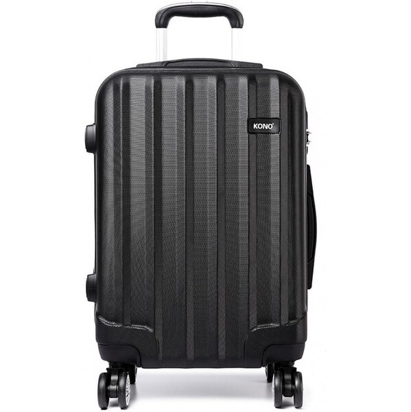 KONO Kufor - plastový unisex malý na cesty, čierny 62906887