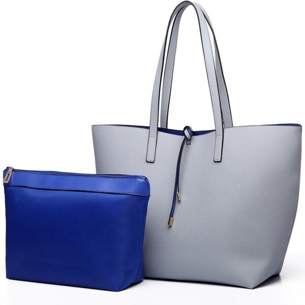 Miss Lulu Kabelka - shopper, obojstranná, tote, sivá 16547597