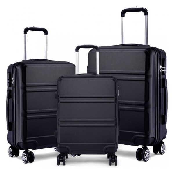 KONO Set cestovných kufrov Ariel, čierny 34615941