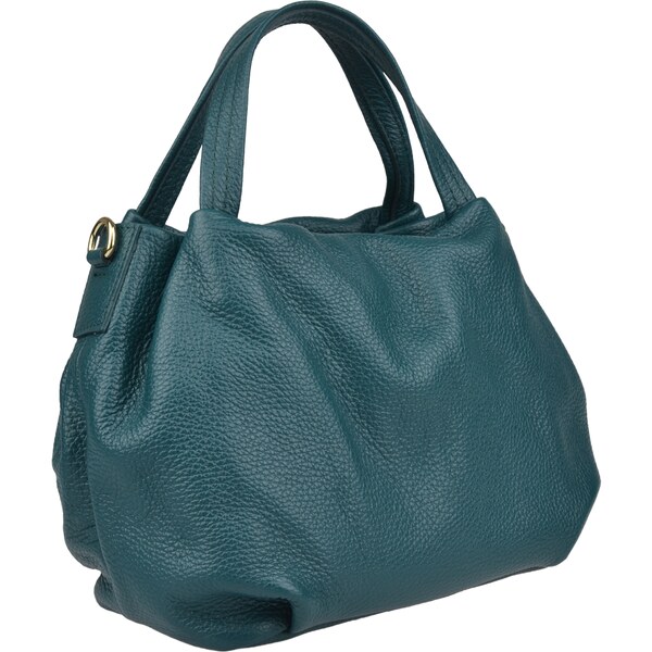 Modrá kožená talianska crossbody kabelka Tea Petroleo NovaKabelka.sk 30428494