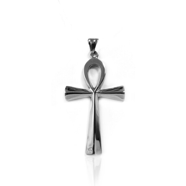 BM Jewellery Prívesok z chirurgickej ocele 4,5cm - nílsky kríž S852090 13006036