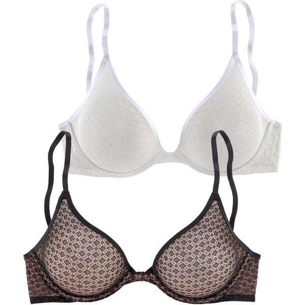 PETITE FLEUR Podprsenka čierna / biela 18971738