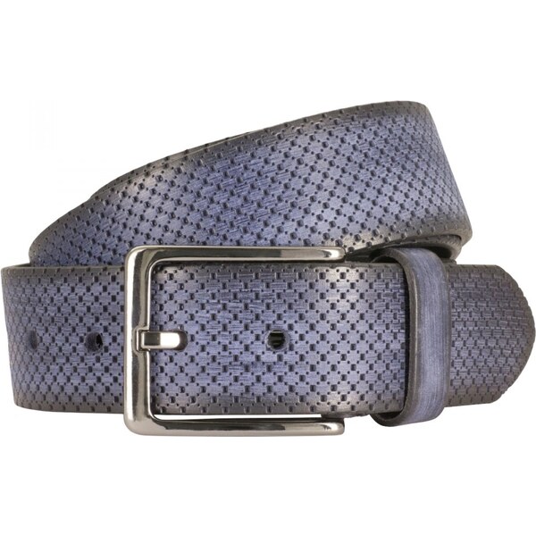 Lindenmann Pánsky kožený opasok Lindenmann 2389 modrý 37573630